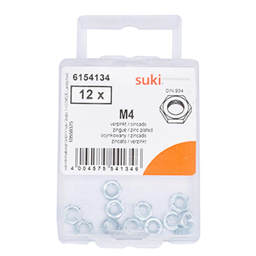 Suki 6154134 M4 Hex Nut (7 x 7.66 x 3.2 mm)
