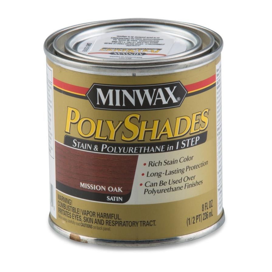 Minwax PolyShades Satin Wood Stain (236 ml, Mission Oak)