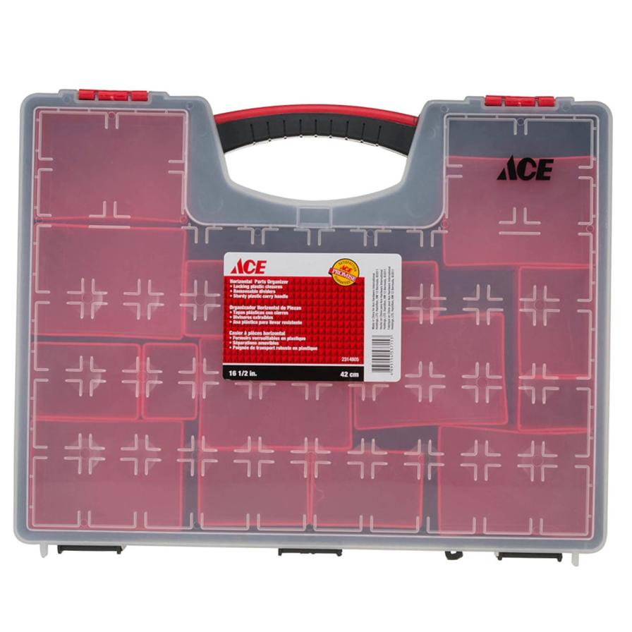 Ace Parts Organizer (42 ? 33 ? 11 cm, Red)