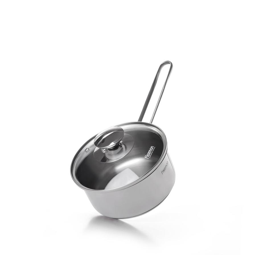 FISSMAN 304 Stainless Steel Cooking Sauce Pot With Glass Lid