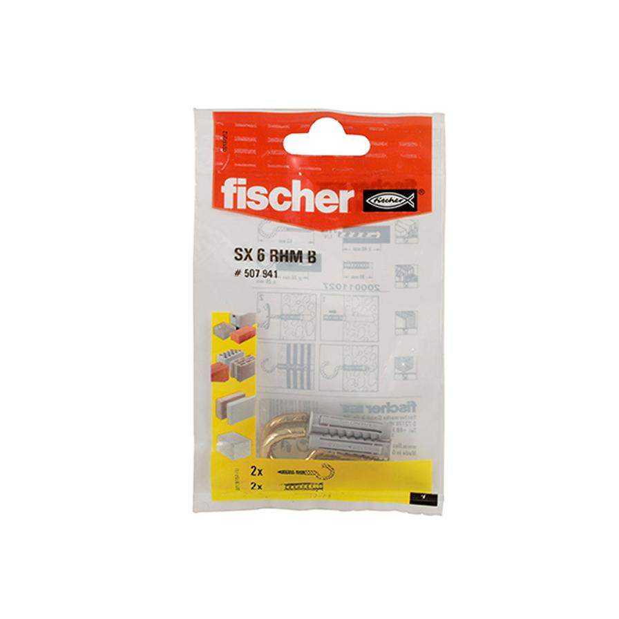 Fischer SX Expansion with Round Hook (6 x 30 mm)