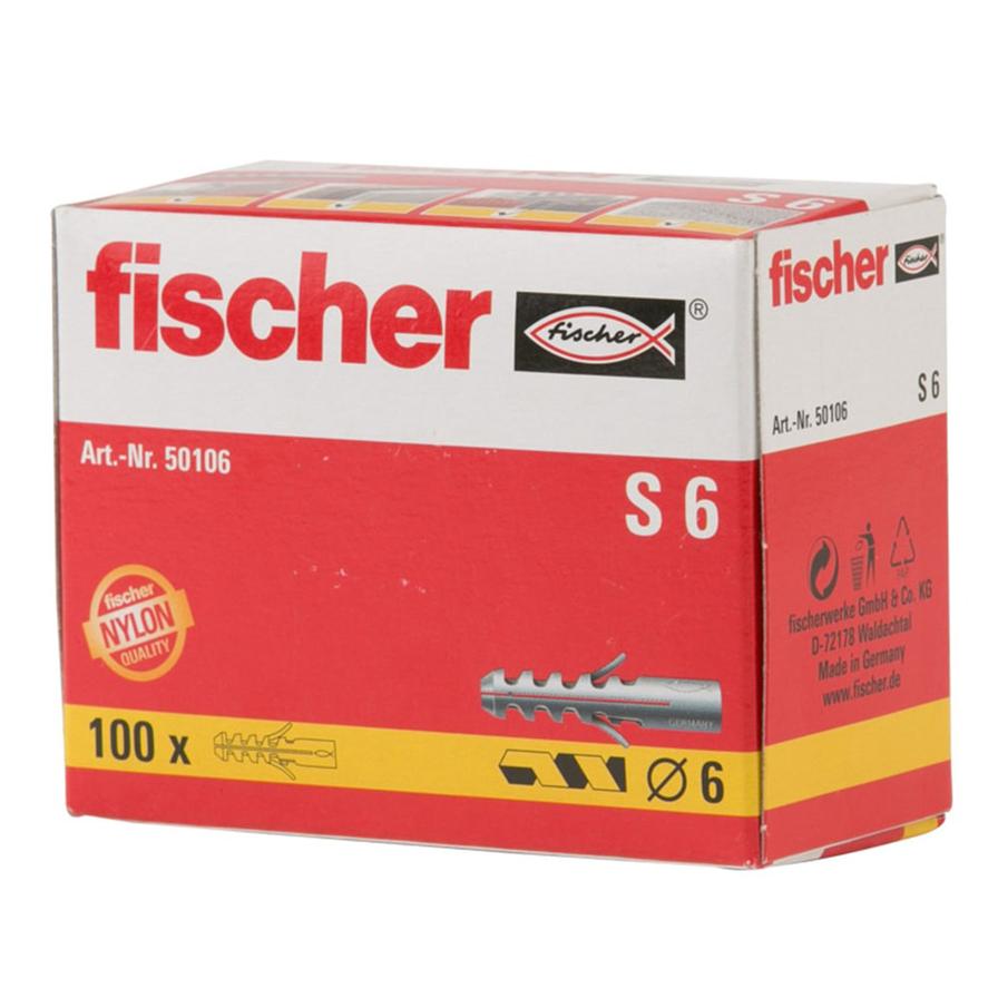 Fischer Expansion S Plug (0.6 cm, Pack of 100)