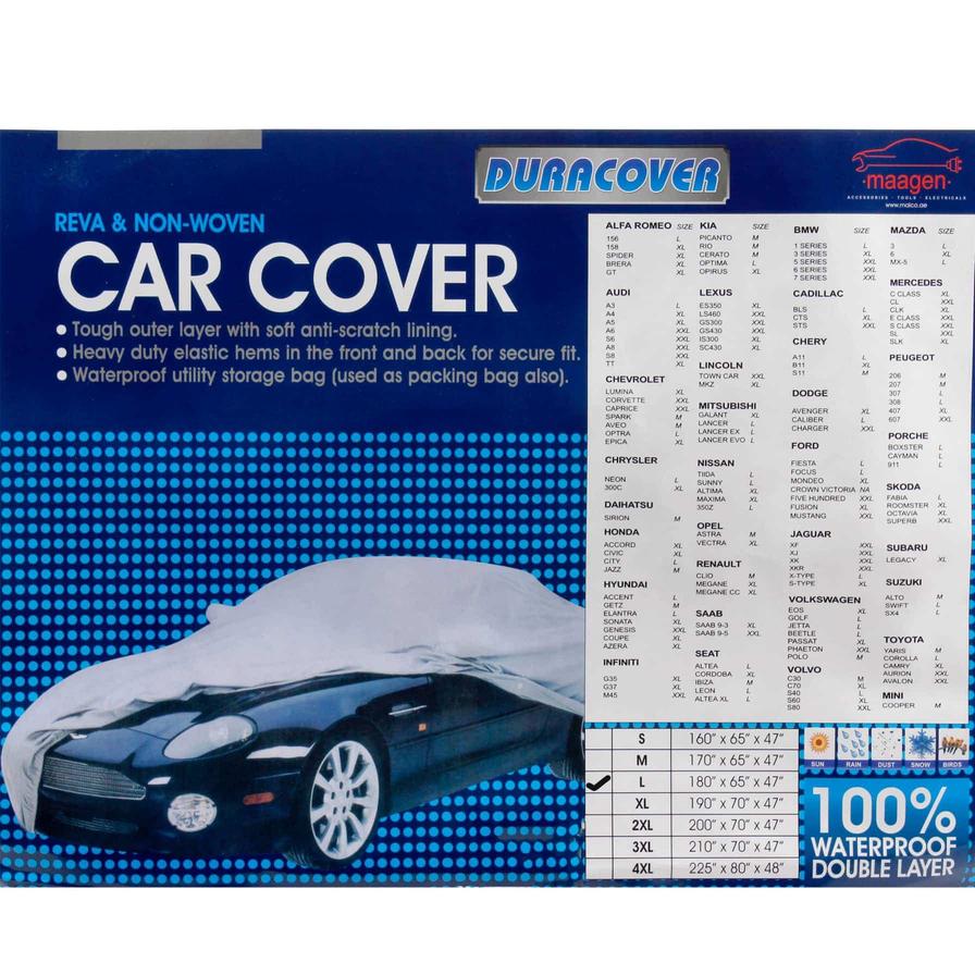Buy Duracover Large Weatherproof Car Cover (457.2 x 165.1 x 119.4 cm) Online  in Dubai & the UAE
