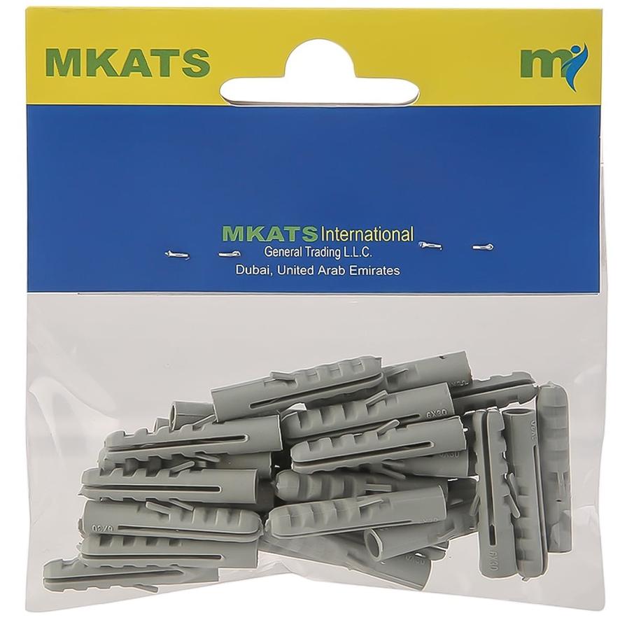 Mkats Wall Plugs (0.6 cm, Pack of 30)