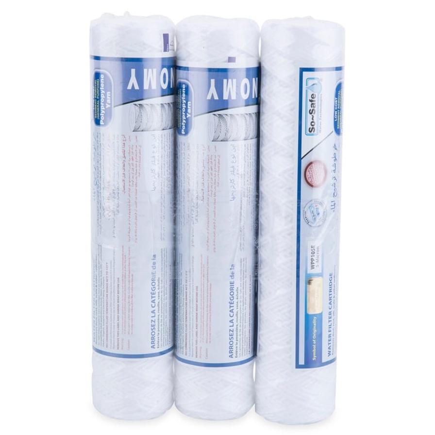 So-Safe Cart Wound Water Filter Cartridges (Pack of 3)