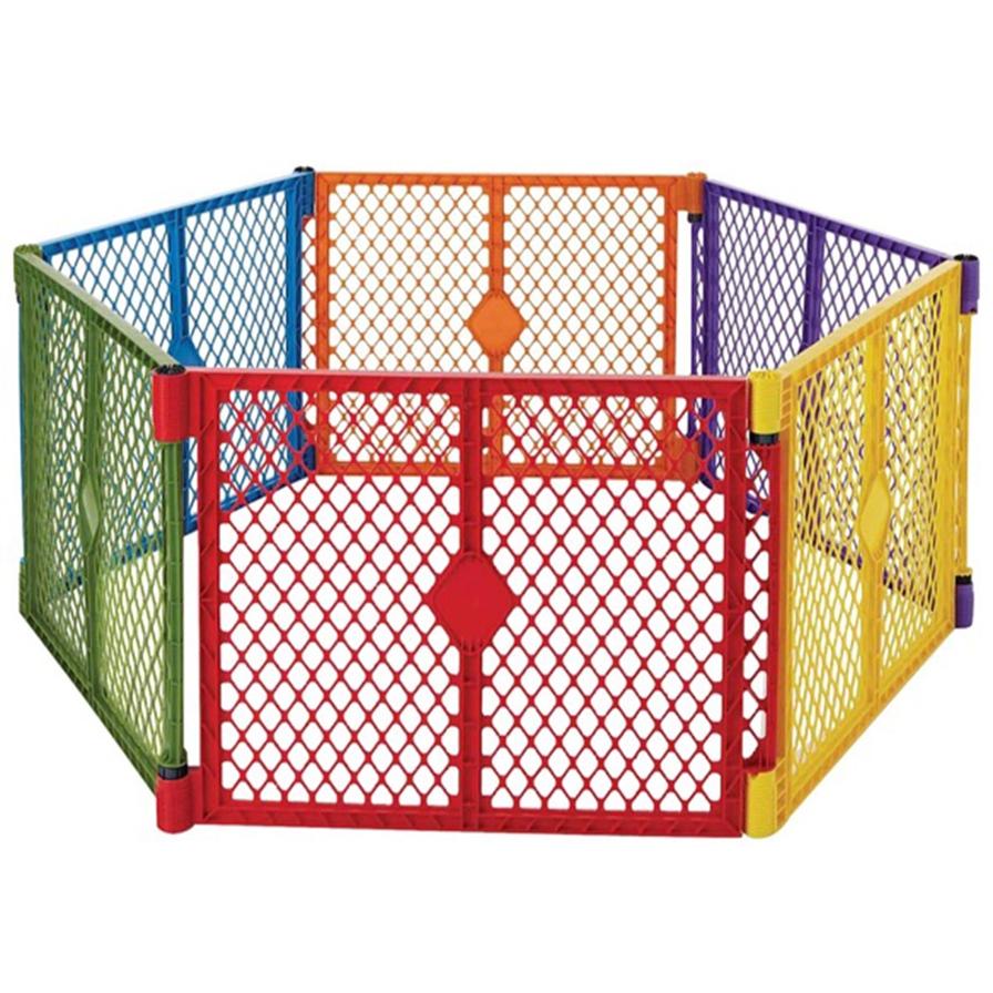 North states 6 panel store superyard portable indoor outdoor playard