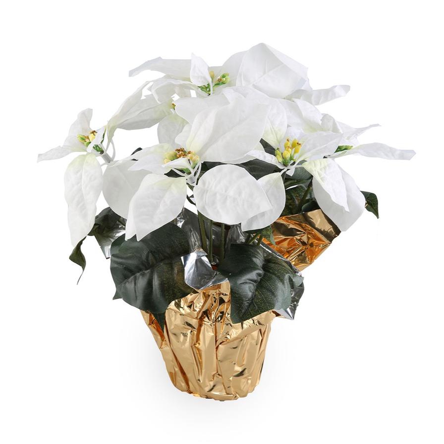 Artificial Poinsettia (White)