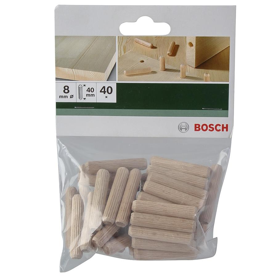 Bosch Dowels (8 x 40 mm, Pack of 40)