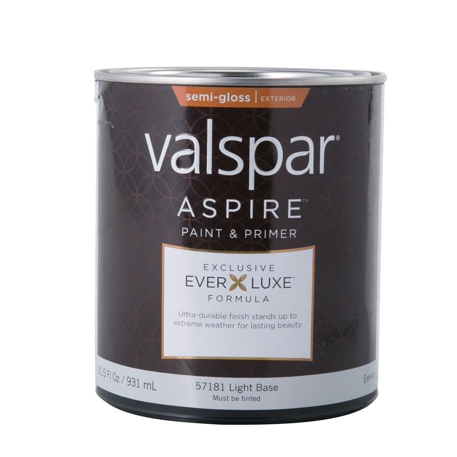 Valspar Aspire Exterior Semi-Gloss Paint (Light Base, 946 L)