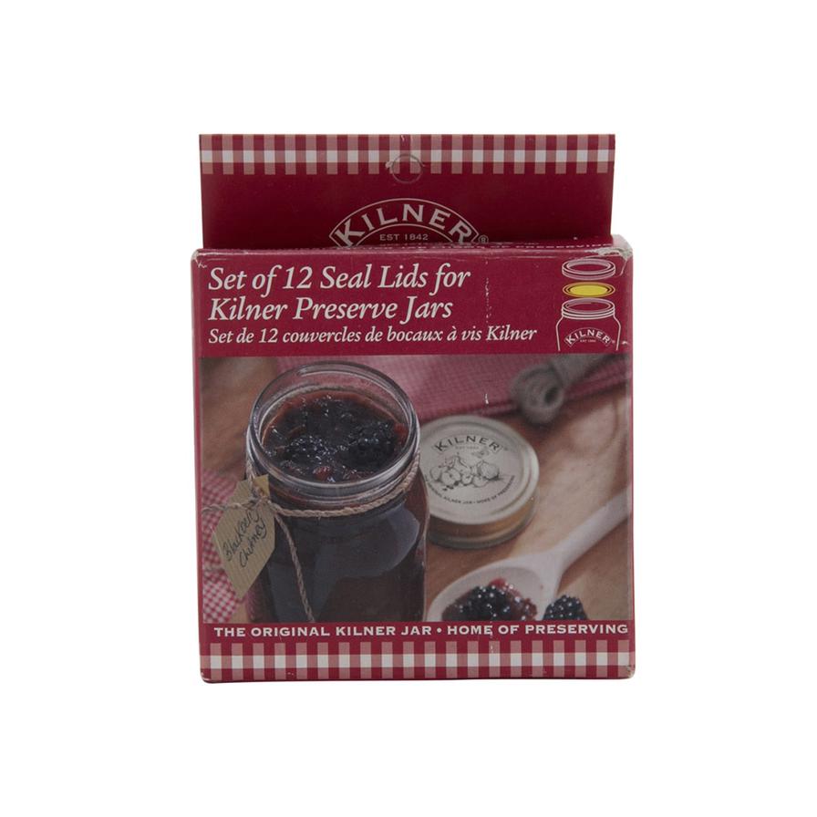 Kilner Seal Lids for Preserve Jars (7 × 2.5 × 9.5 cm, Set of 12)