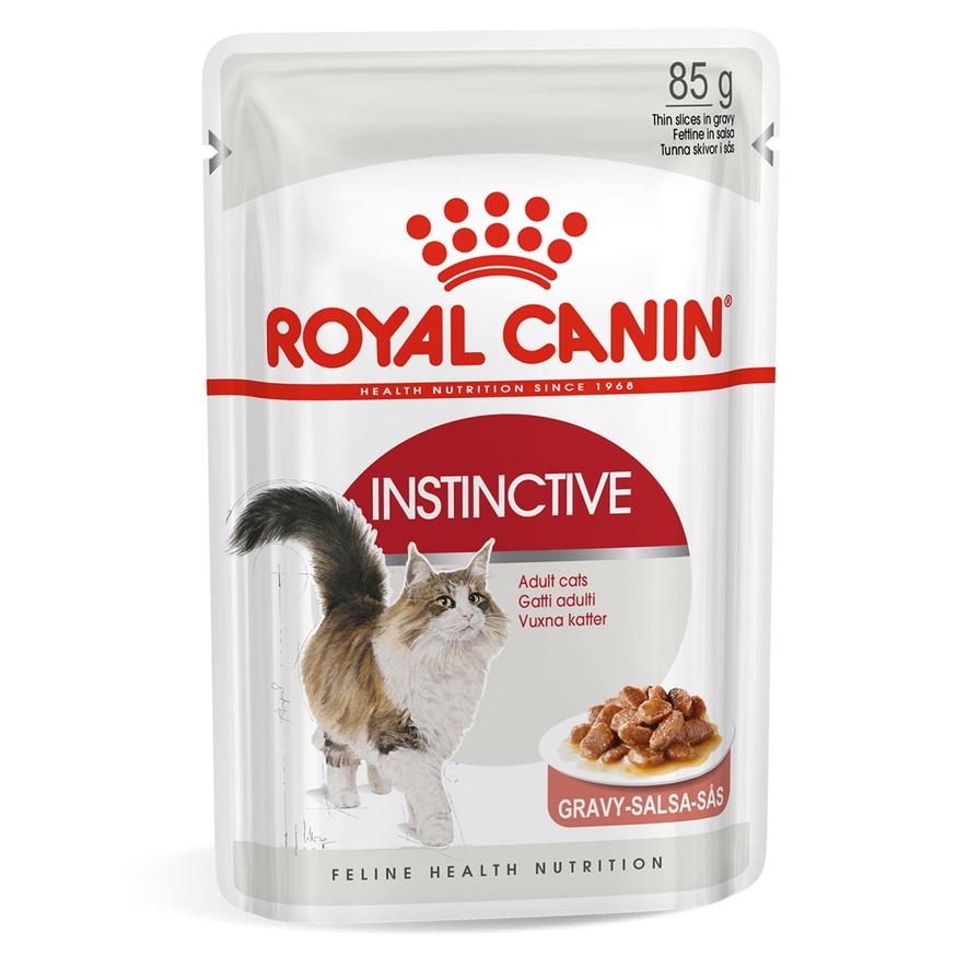 Royal Canin Feline  tion Instinctive Wet Cat Food (Chunks in Gravy, Adult Cats, 85 g)