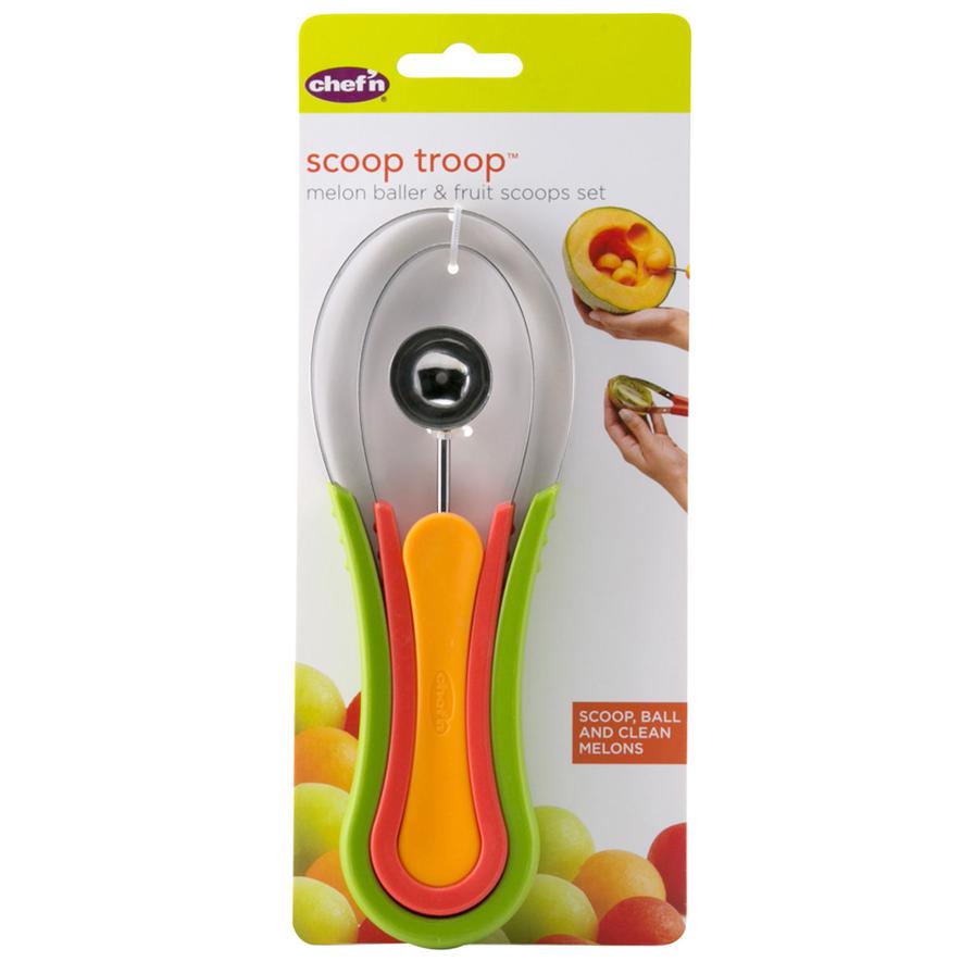 Scoop Troop Melon Baller & Scoop Set Kitchen Tool Fruit & Vegetable Seed  Cleaner