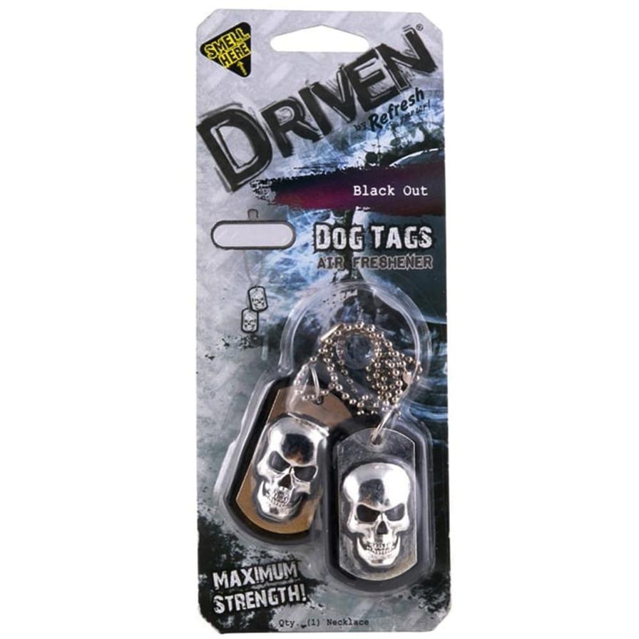 Driven Dog Tags Black Out Air Freshener