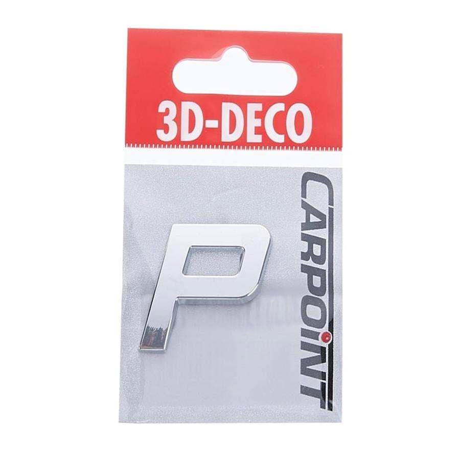 Carpoint 3D Deco "P" Design (Silver)