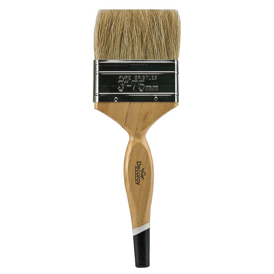 Decoroy Blue Tip Paintbrush with White Bristles (7.6 cm)