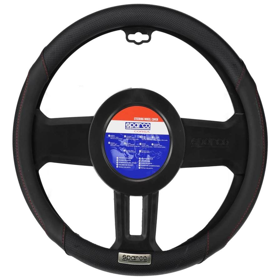 Sparco Steering Wheel Cover (Black)