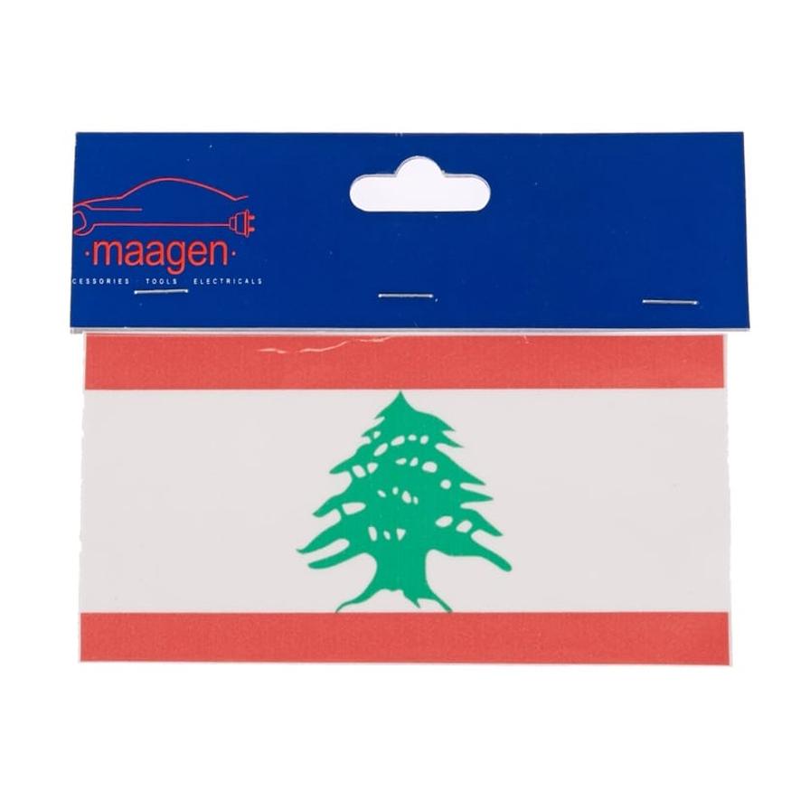 Maagen Flag of Lebanon Sticker