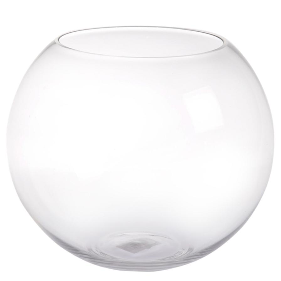 MV Medium Glass Fish Bowl Aquarium (24 cm, Transparent)