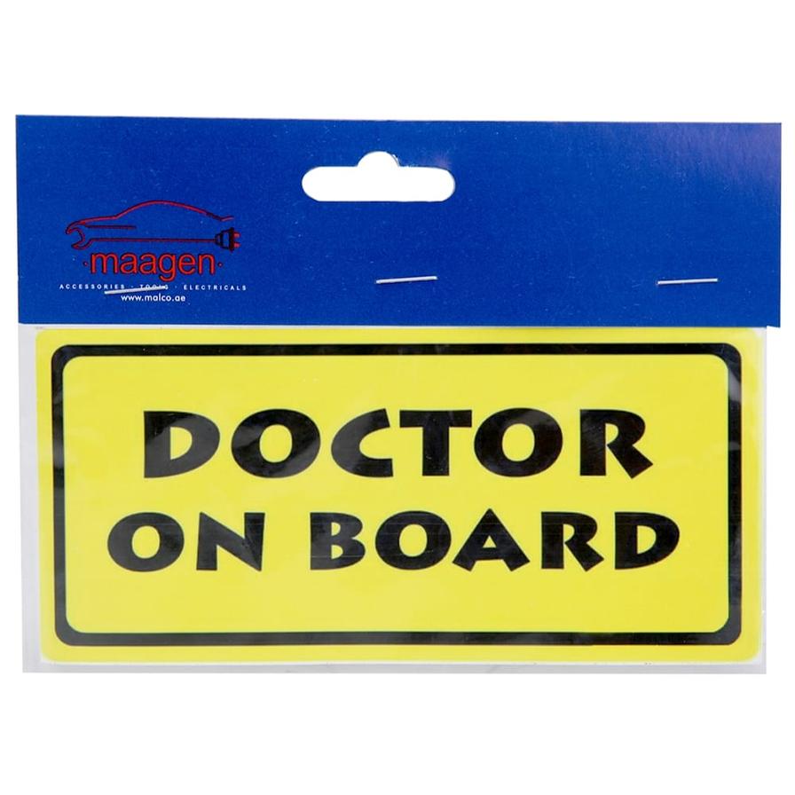 Maagen Doctor On Board Car Sign