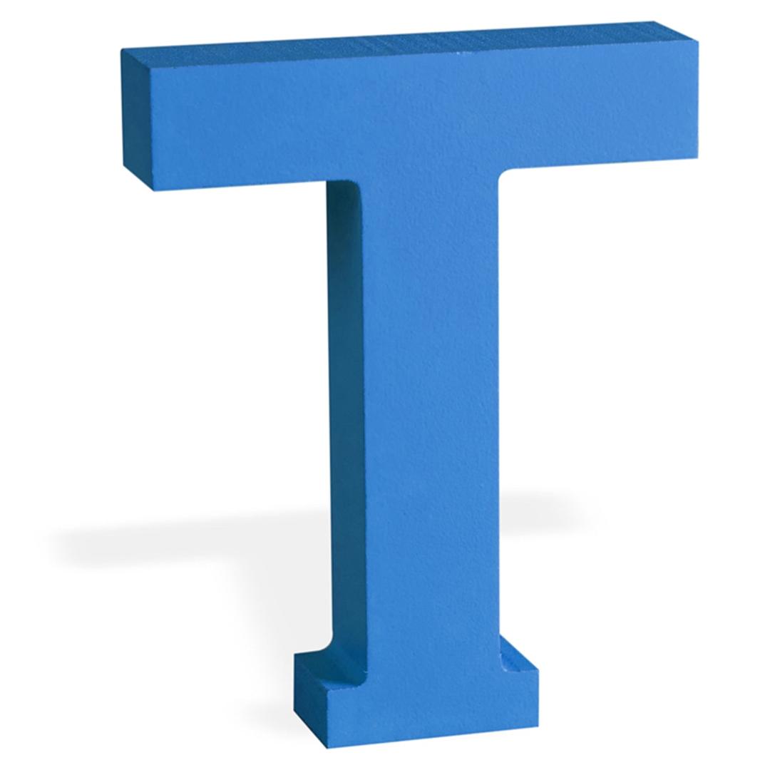 Buy Wooden Rainbow Letter T 11 8 2 Cm Blue Online In Dubai Uae Ace