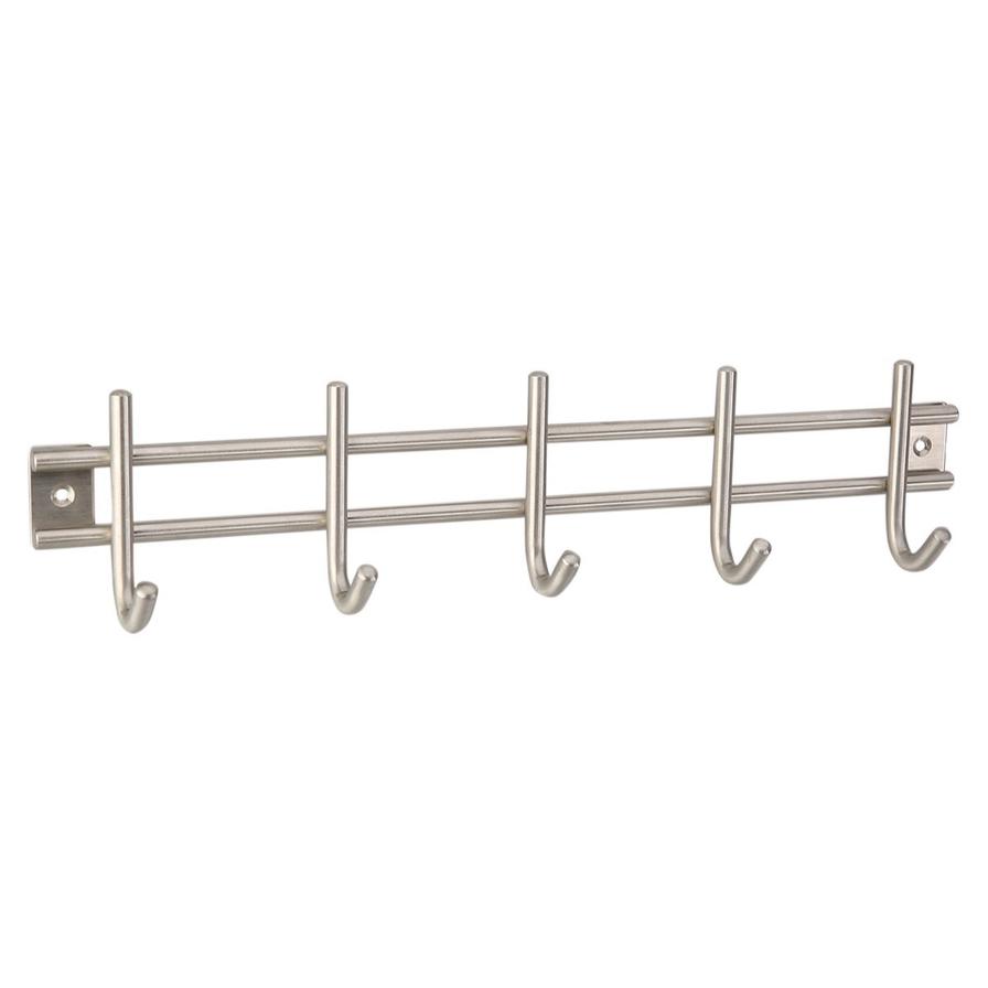 Hettich 5-Hook Coat Rack (Stainless Steel)