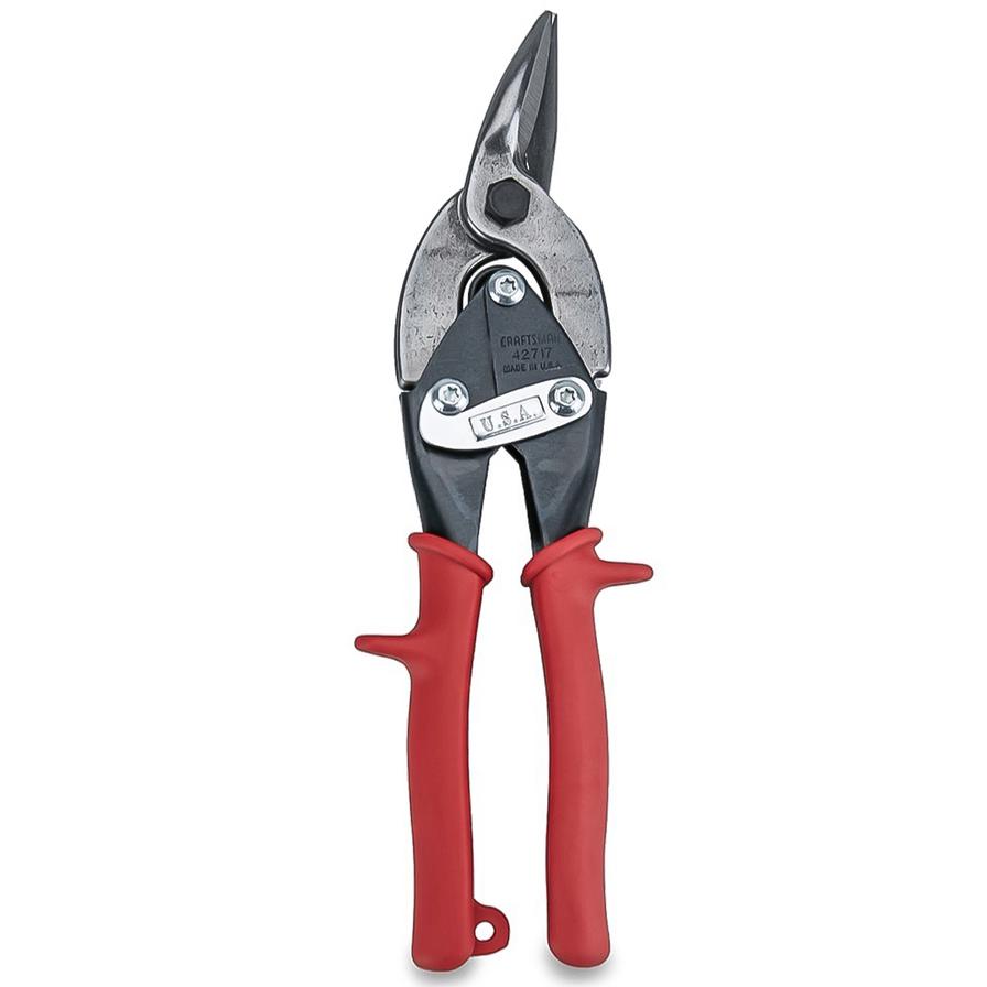 Craftsman Regular Leftcut Aviation Leverage Snips (25.4 cm, Red)