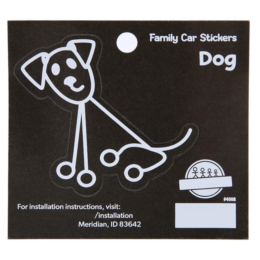 Family Car Stickers Dog