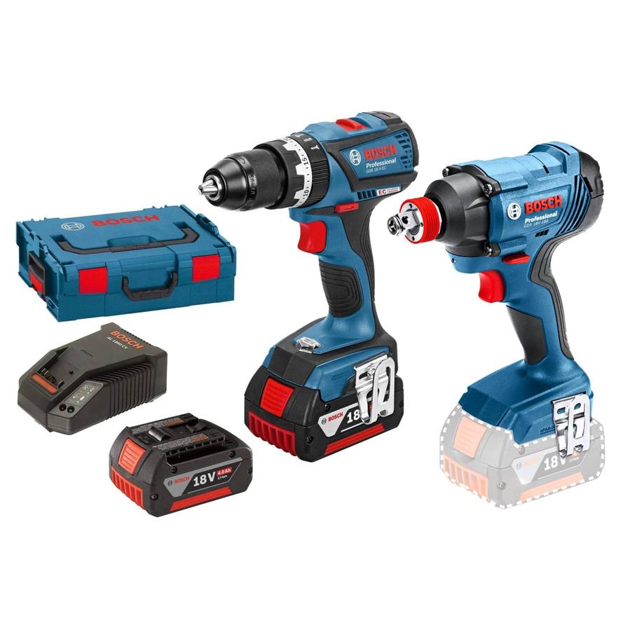 Bosch Professional Cordless Combi Impact Drill, GSB 18 V-EC