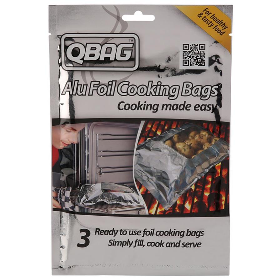 Q-Bag Aluminum Foil Cooking Bag (Set of 3)