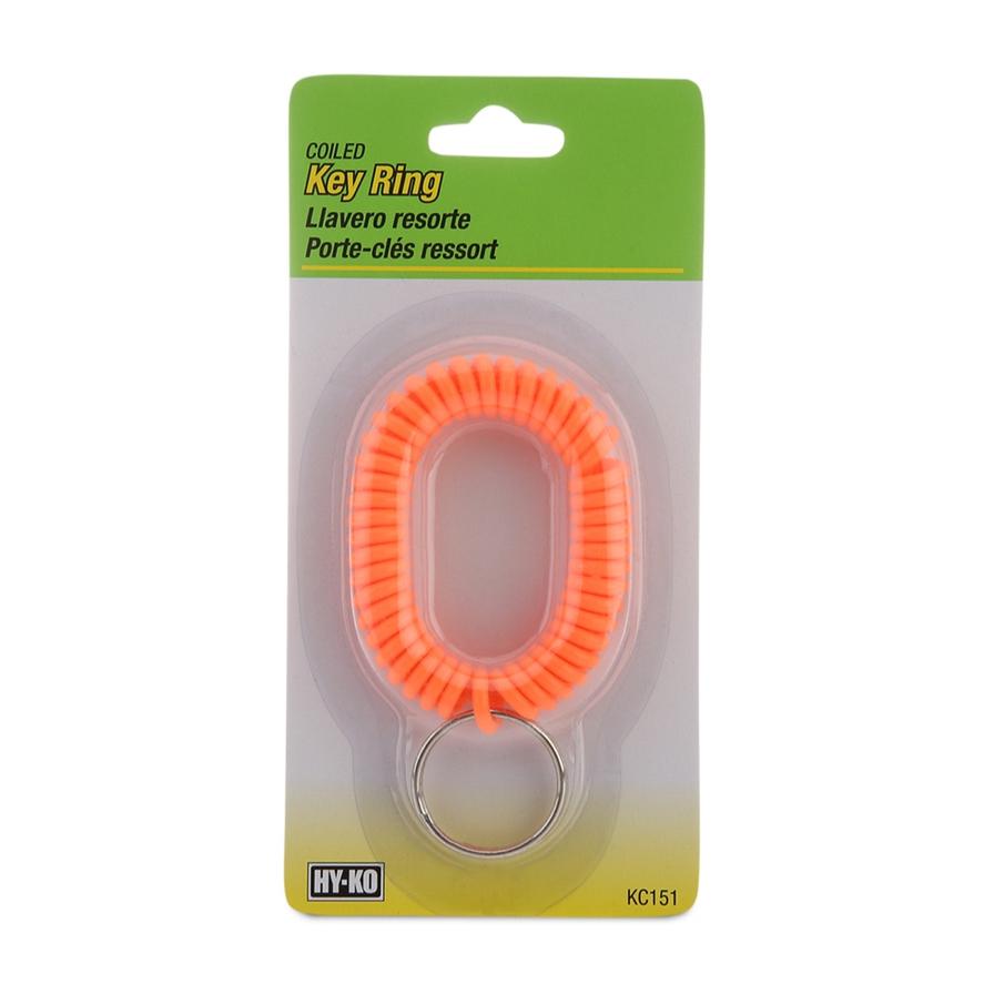 Hy-Ko Coiled Vinyl Key Ring (Neon)