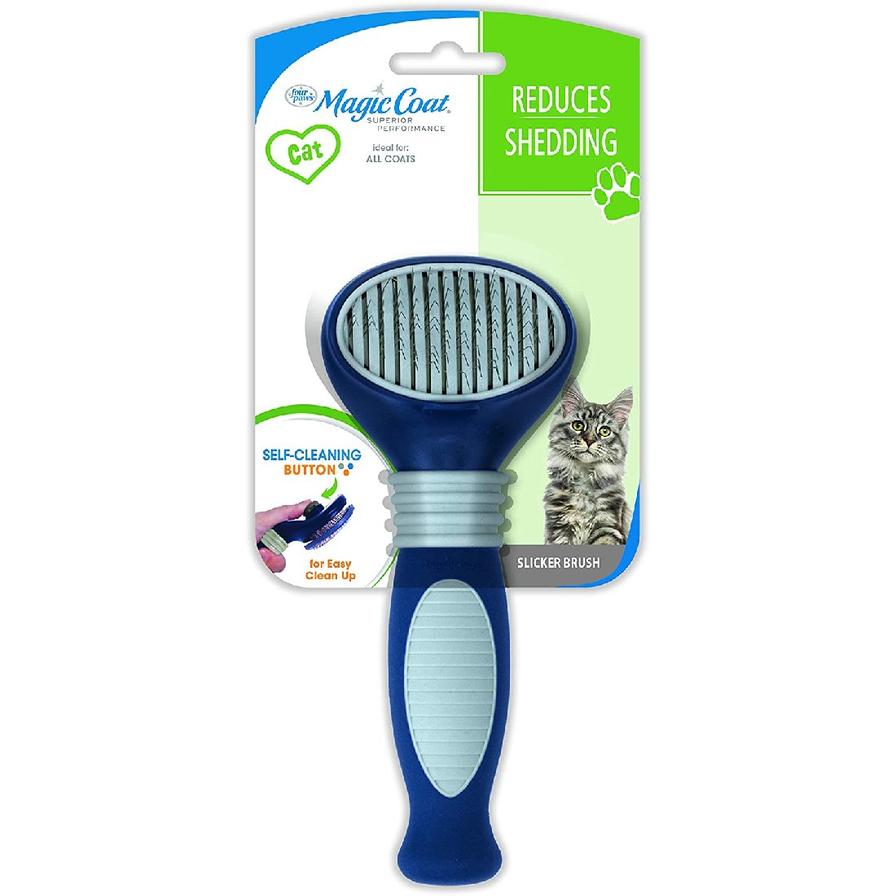 Four Paws Magic Coat Self Cleaning Slicker Brush