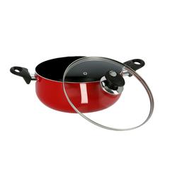 Royalford Non-Stick Ceramic Casserole W/Glass Lid, RF6438 (20 cm)