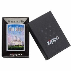 Zippo Abu Dhabi Grand Mosque Design Windproof Lighter, CI412381 205 (Satin Chrome)