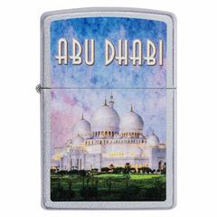 Zippo Abu Dhabi Grand Mosque Design Windproof Lighter, CI412381 205 (Satin Chrome)