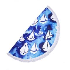 Anemoss Sailing Cotton & Micro Fabric Round Beach Towel (150 cm)