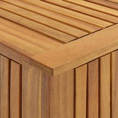 vidaXL Acacia Wood & Polyethylene Garden Storage Box (60 x 50 x 58 cm)