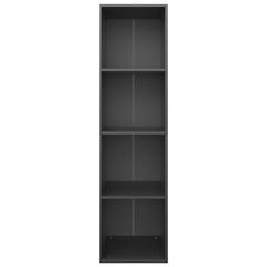 vidaXL Book Cabinet/TV Cabinet Black Engineered Wood (36 x 30 x 143 cm)