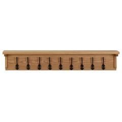 vidaXL Solid Oak Wood Coat Rack (90 x 16 x 16 cm, Brown)