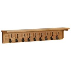 vidaXL Solid Oak Wood Coat Rack (90 x 16 x 16 cm, Brown)