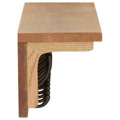 vidaXL Solid Oak Wood Coat Rack (90 x 16 x 16 cm, Brown)