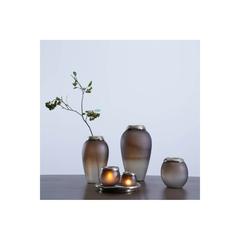 Gollan Glass Vase (25 x 25 x 43 cm, Matt Bronze)