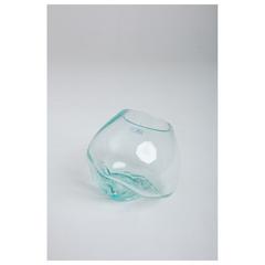 Khashabeesta Teak Wood & Glass Planter (26 x 26 x 19 cm)