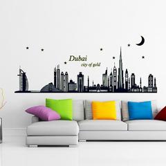 StickieArt Dubai Glow in the Dark Wall Sticker (60 x 90 cm)