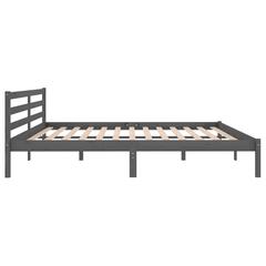 vidaXL Day Bed Solid Wood Pine 200x200 cm Super King Grey