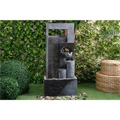 Pan Emirates Cordova Cement Fountain W/Led Light (45 x 29 x 99 cm)