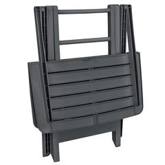 vidaXL 3-Piece Plastic Folding Bistro Set (79 x 72 x 70 cm, Anthracite)