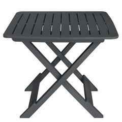 vidaXL 3-Piece Plastic Folding Bistro Set (79 x 72 x 70 cm, Anthracite)