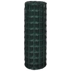 vidaXL Steel Euro Fence (25 x 1 m, Green)