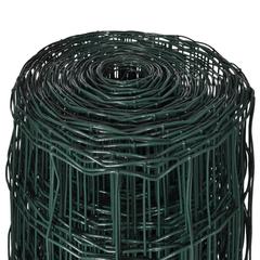 vidaXL Steel Euro Fence (25 x 1 m, Green)
