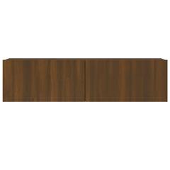 vidaXL TV Wall Cabinet Brown Oak 120x30x30 cm Engineered Wood
